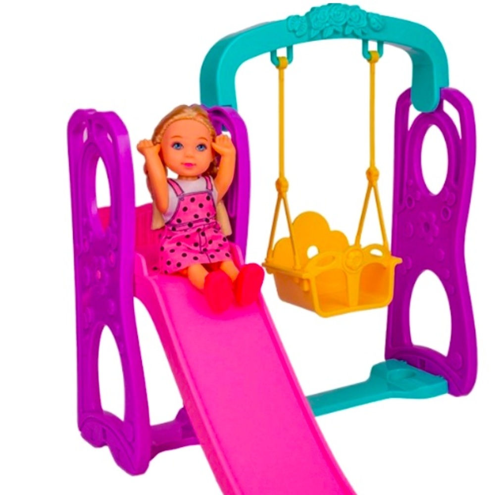 Playset mini dolls playground 2 sets